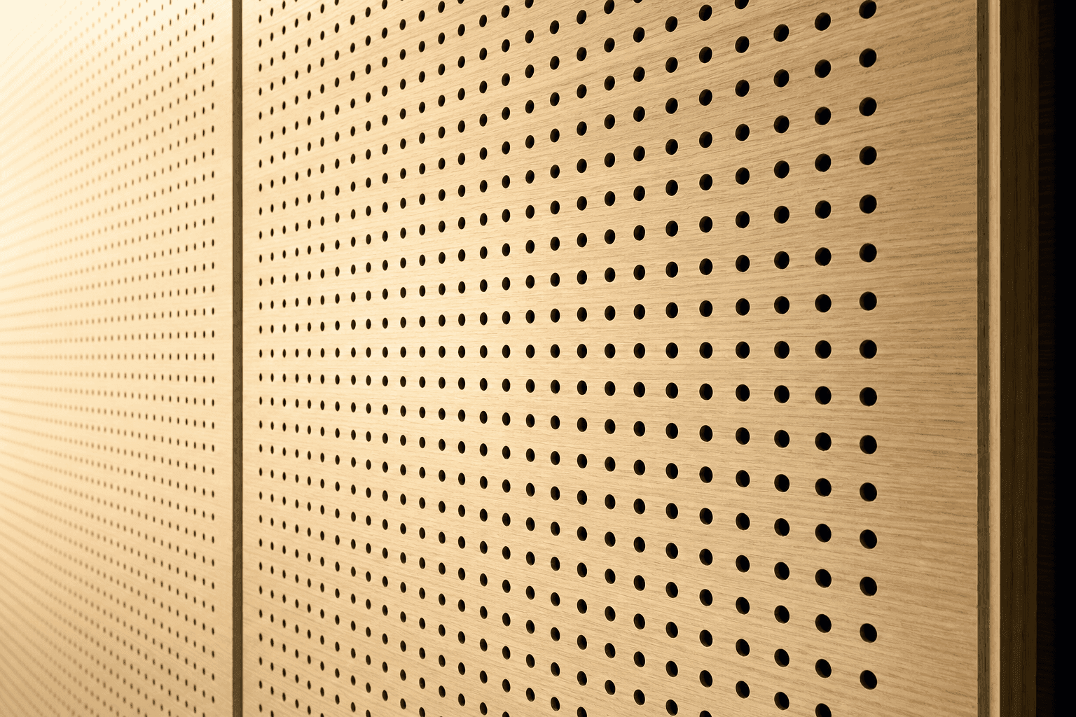 1000 Delikli Ahşap Panel akustik panel