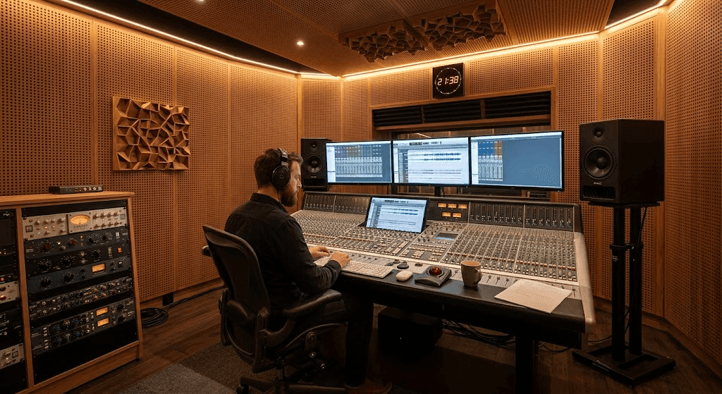 8000 Delikli Ahşap Panel akustik panel