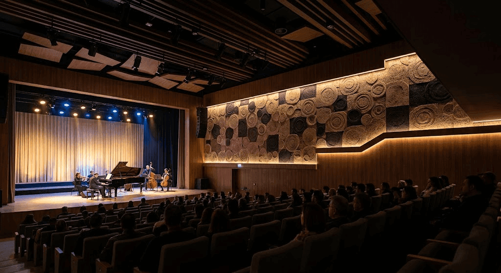 Heraklite Ahşap Yünü akustik panel