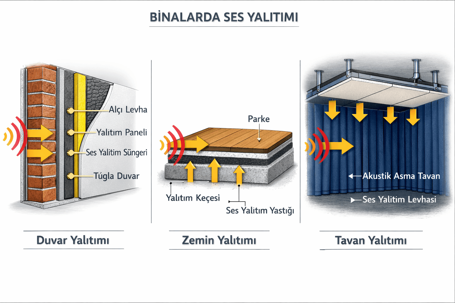 Binalarda Ses Yalıtımı akustik panel