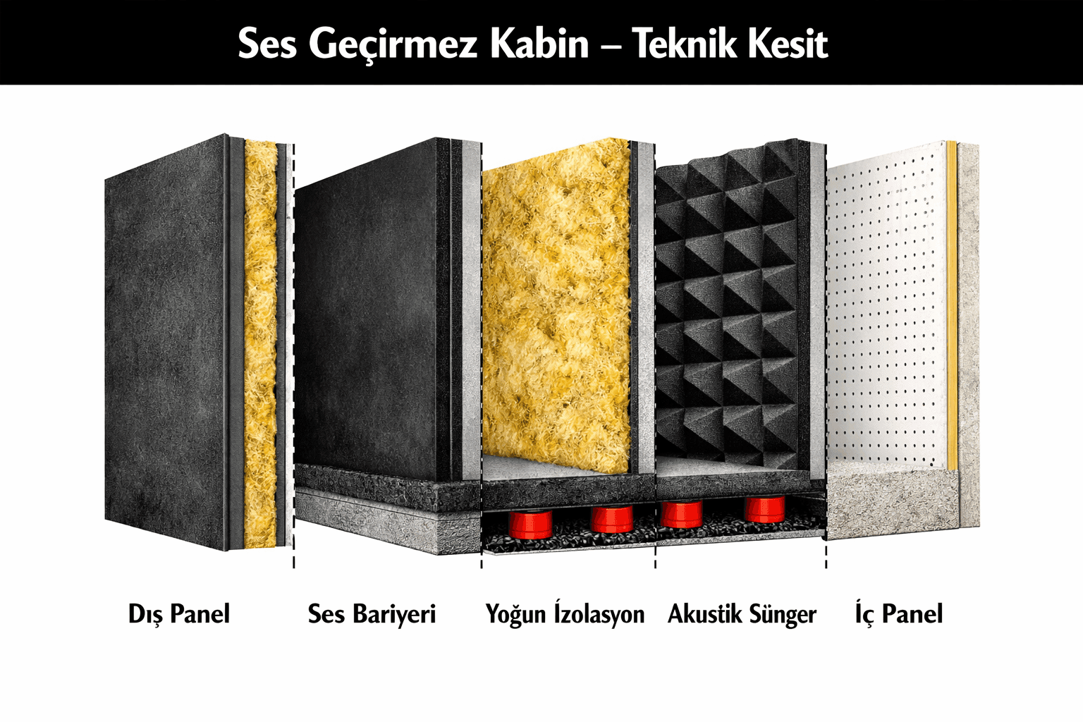 Ses Geçirmez Kabin akustik panel