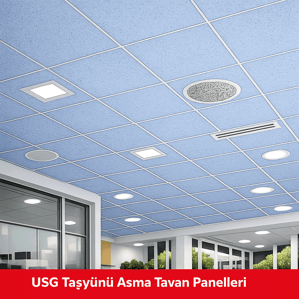 USG Taşyünü Asma Tavan Panelleri akustik panel