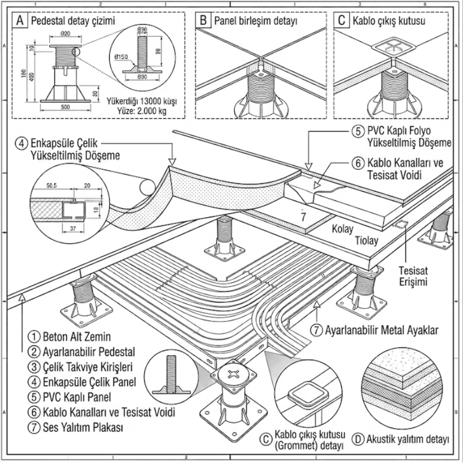 Zemin Döşeme akustik panel
